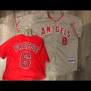 Mens Majestic David Freese Replica Jersey & TShirt